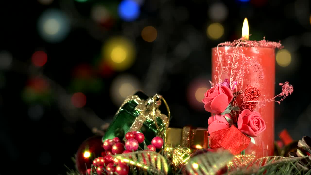 Video Stock Christmas Decorative Candle Live Wallpaper For PC