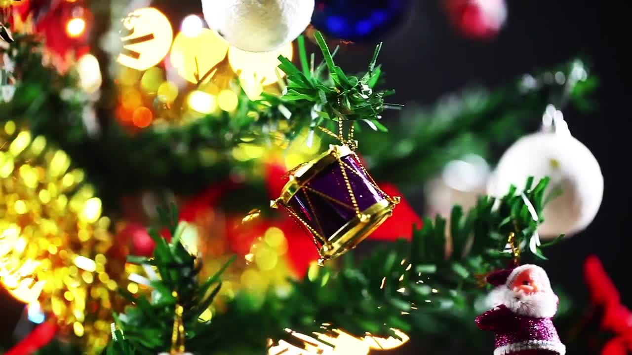 Video Stock Christmas And New Year Tree Close Up Live Wallpaper For PC