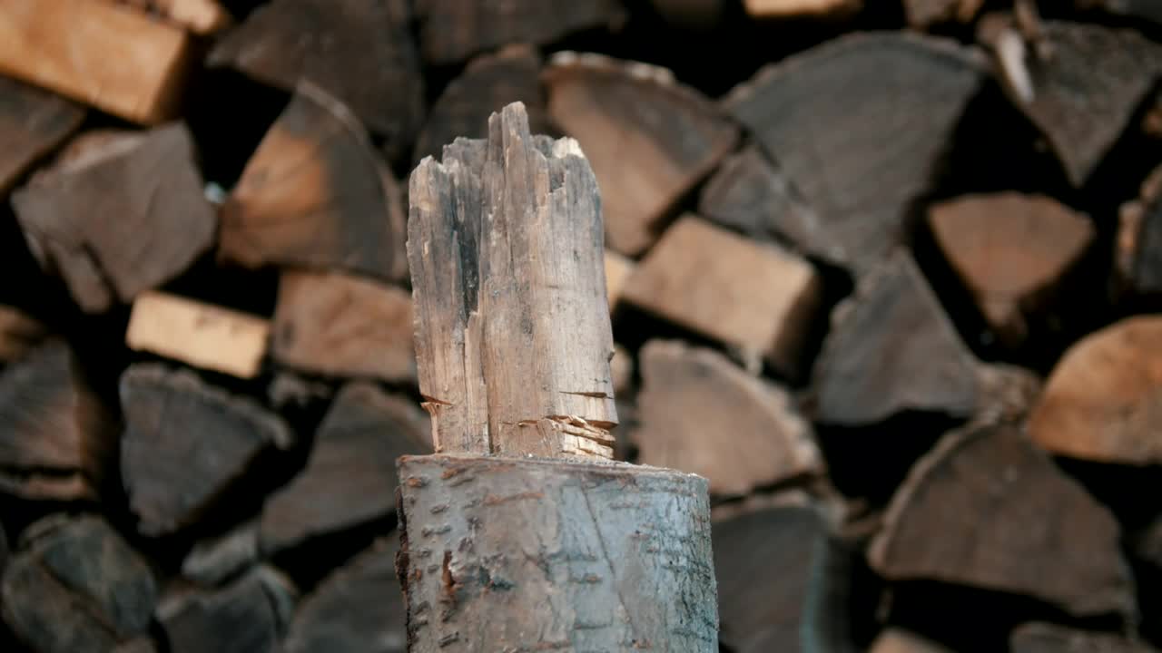 Video Stock Chopping Wood With An Axe Live Wallpaper For PC