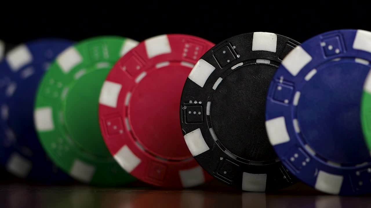 Video Stock Chips Lined Up On A Table Live Wallpaper For PC