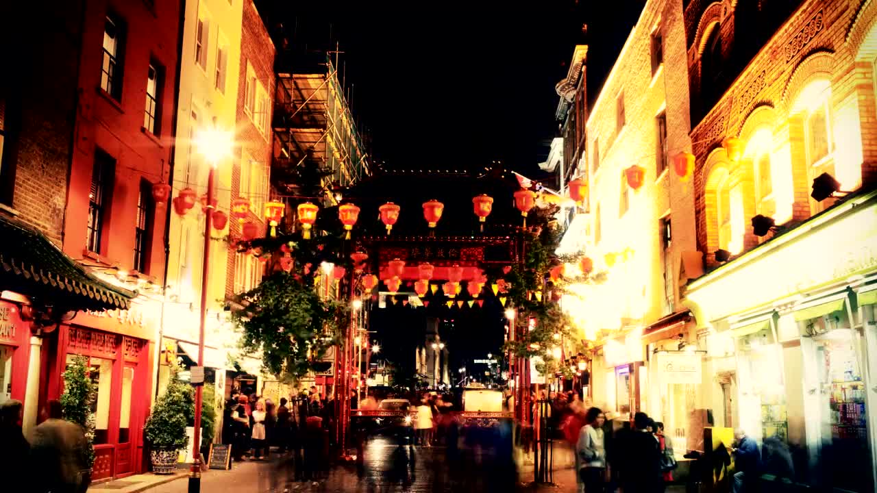 Video Stock Chinatown At Night Time Live Wallpaper For PC