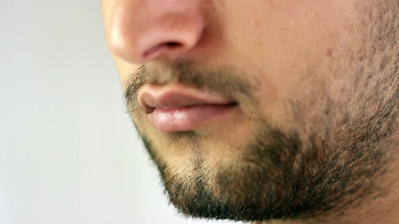 Video Stock Chin Of A Man As He Drinks From A Glass Live Wallpaper For PC