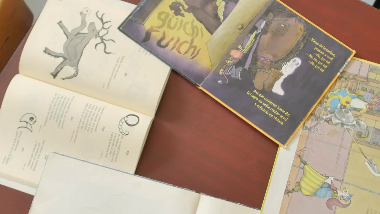 Video Stock Childrens Story Books Viewed From Above Live Wallpaper For PC