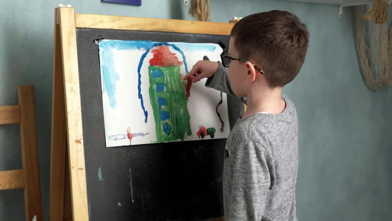 Video Stock Child With His Painting Live Wallpaper For PC
