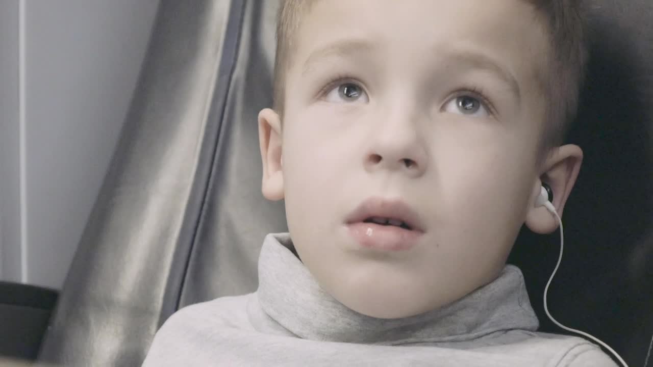 Video Stock Child Watching A Film During A Train Ride Live Wallpaper For PC