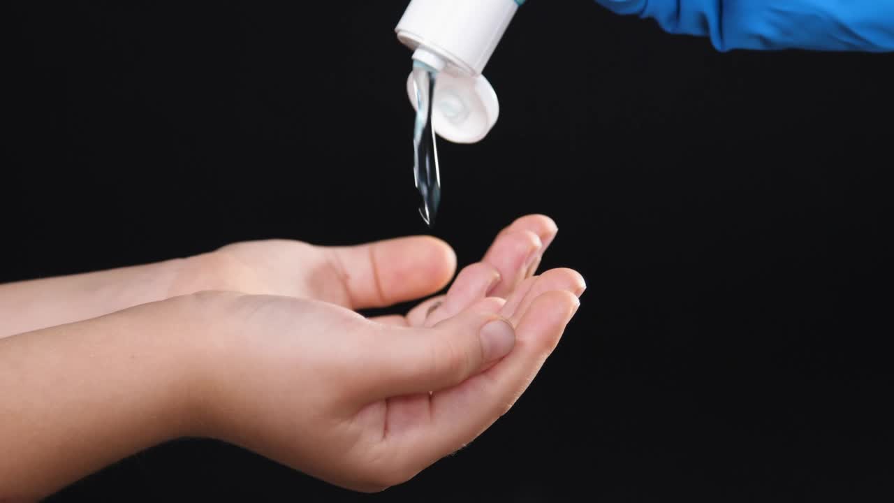 Video Stock Child Hands Using Hand Sanitizer Live Wallpaper For PC