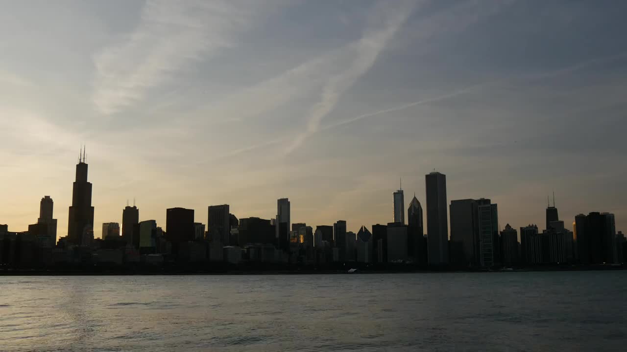 Video Stock Chicago Skyline And The Ocean Live Wallpaper For PC