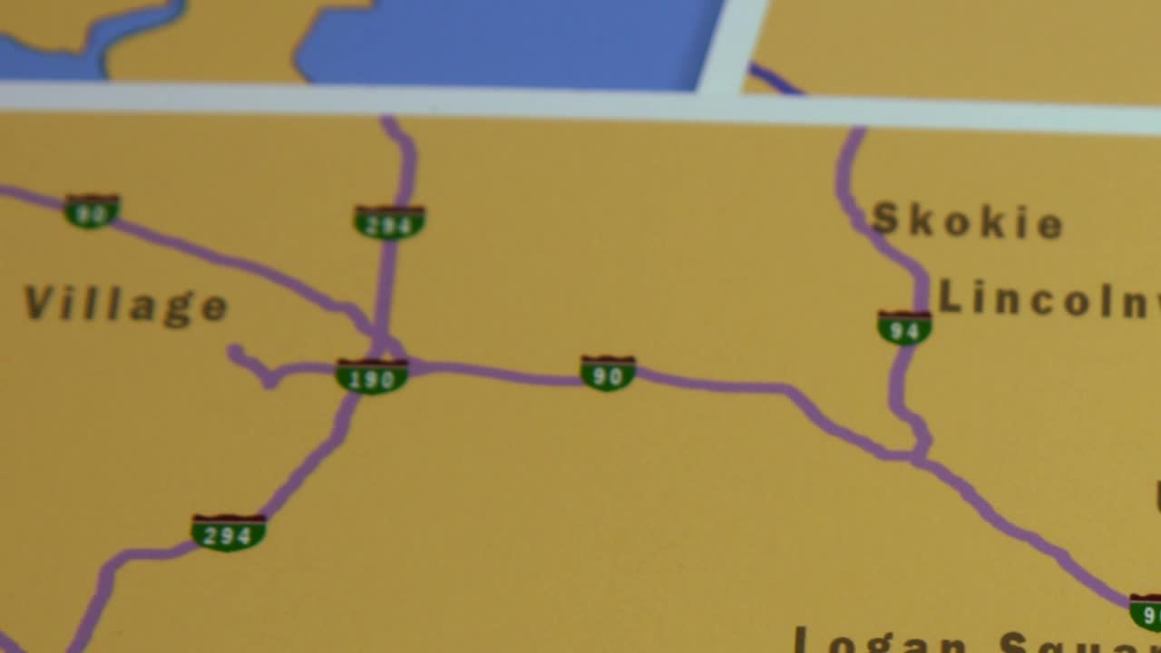 Video Stock Chicago Marked On A Map Live Wallpaper For PC