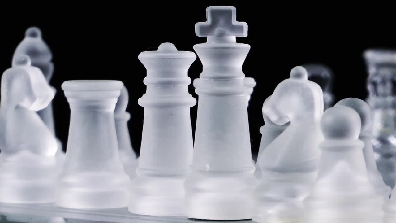 Video Stock Chess With Glass Pieces Live Wallpaper For PC