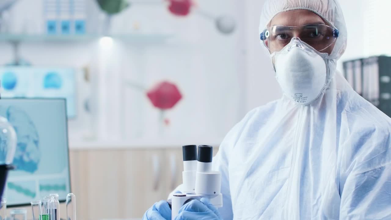 Video Stock Chemist Working In A Laboratory Live Wallpaper For PC