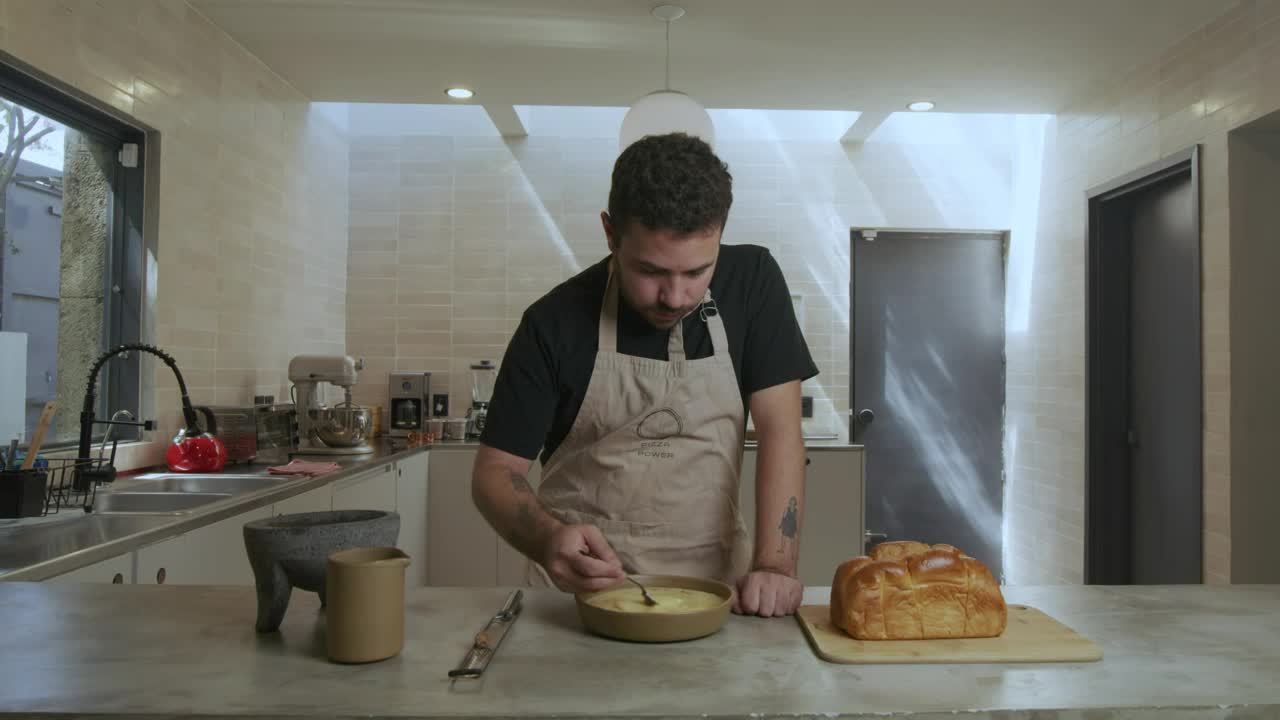 Video Stock Chef Whisking A Mixture In A Bowl Live Wallpaper For PC