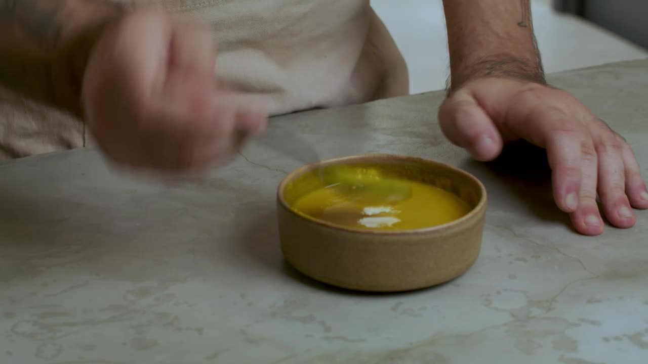 Video Stock Chef Testing A Prepared Mix Live Wallpaper For PC