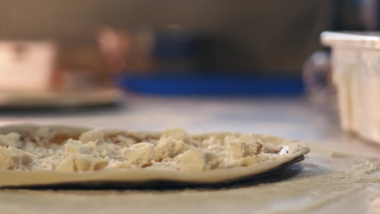 Video Stock Chef Putting Ingredients For A Pizza Live Wallpaper For PC