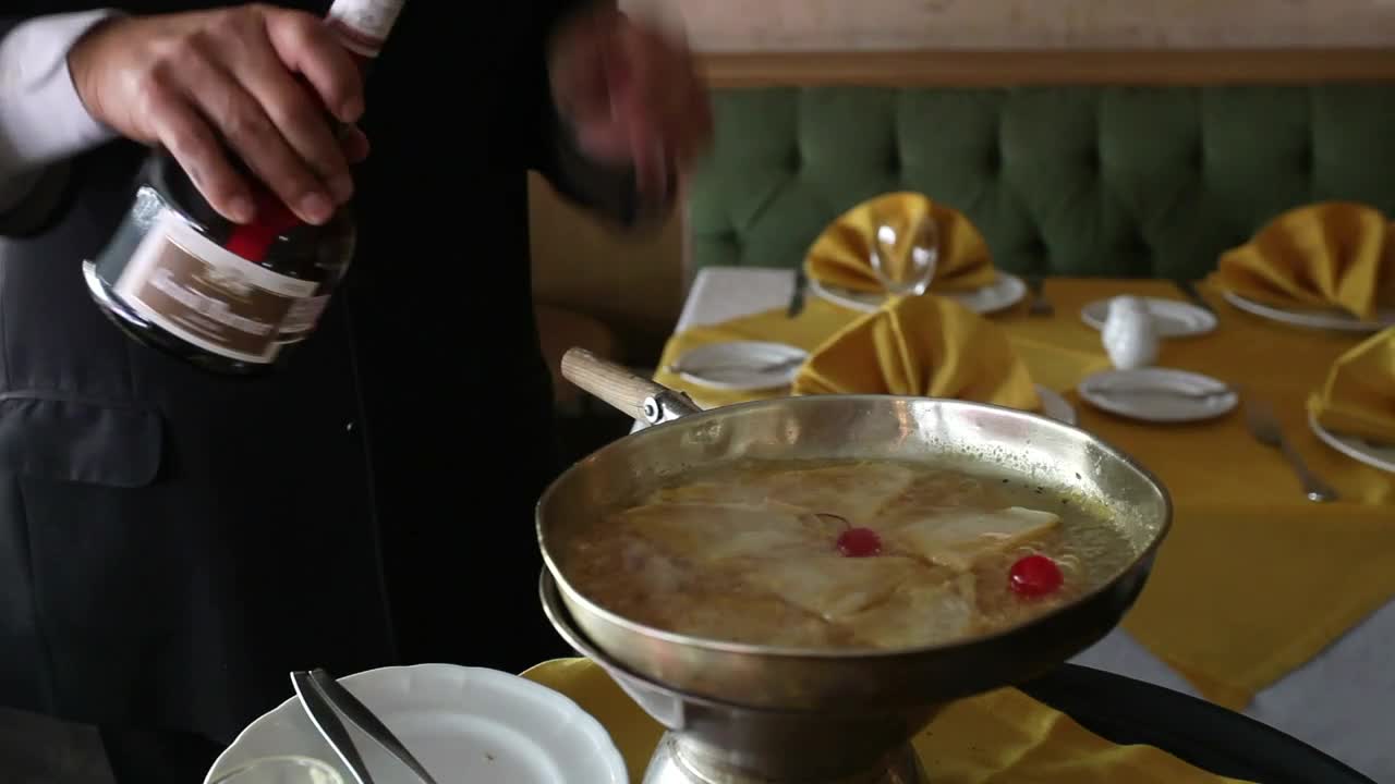 Video Stock Chef In Black Suit Cooking With Fire Live Wallpaper For PC