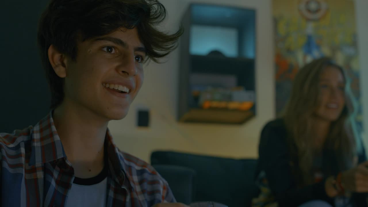 Video Stock Cheerful Boy Playing Video Games With His Friends Live Wallpaper For PC