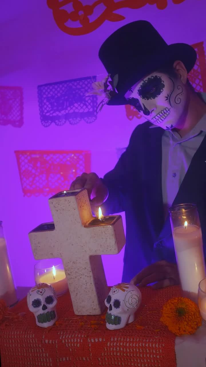 Video Stock Catrin Lighting The Candles Of An Altar Of The Day Live Wallpaper For PC