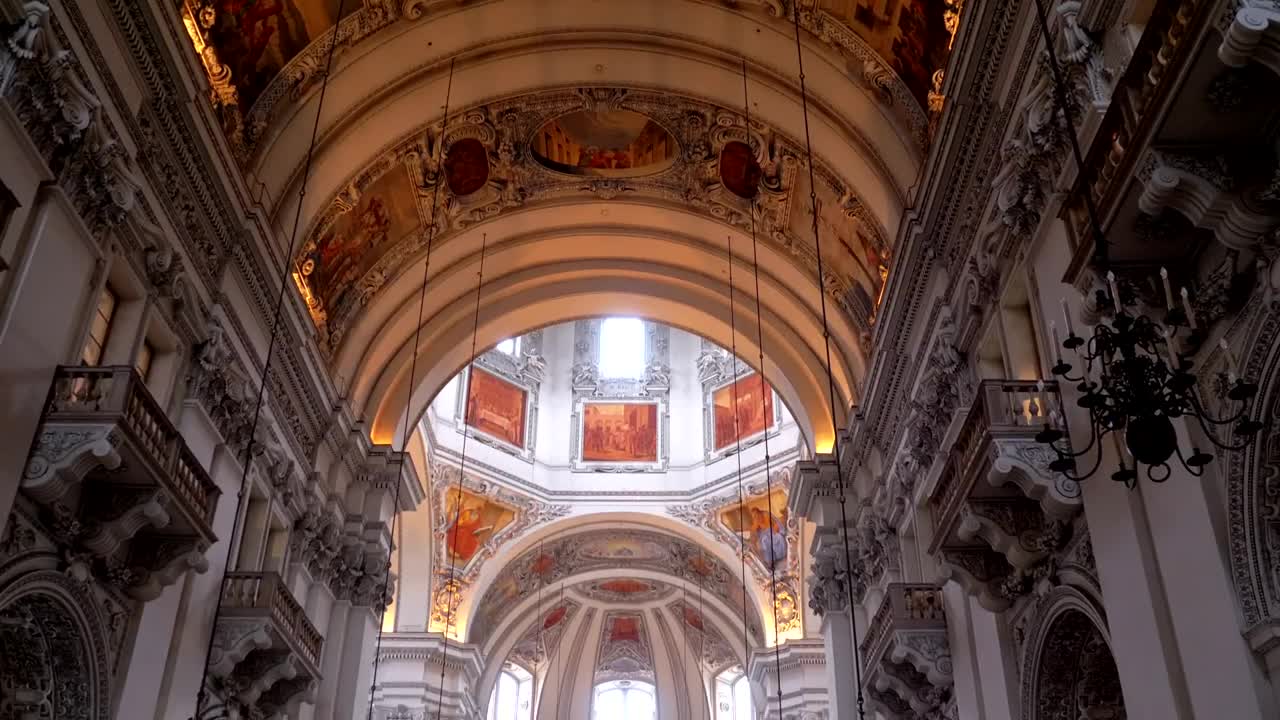 Video Stock Cathedral Interior View In Salzburg Live Wallpaper For PC