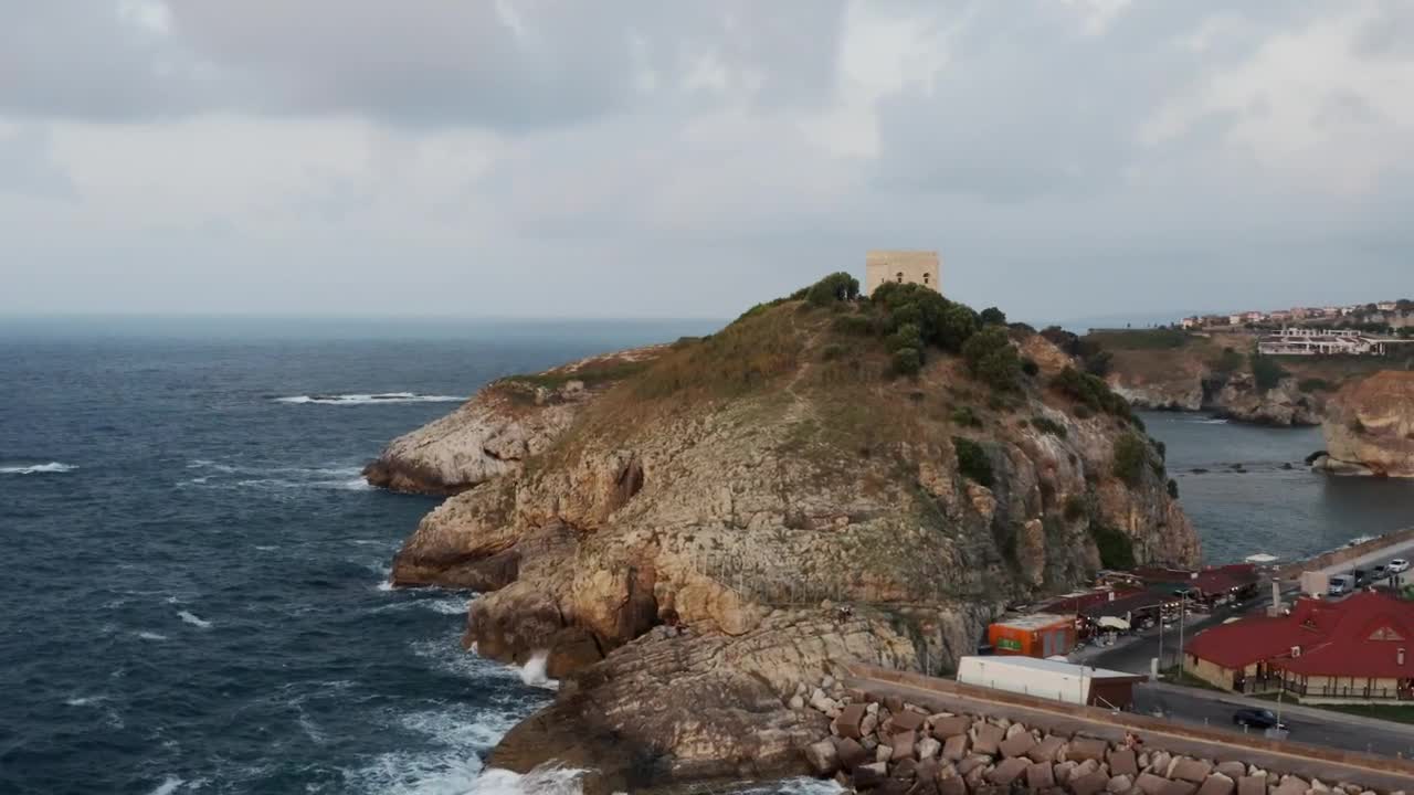 Video Stock Castle On A High Point Above The Ocean Live Wallpaper For PC