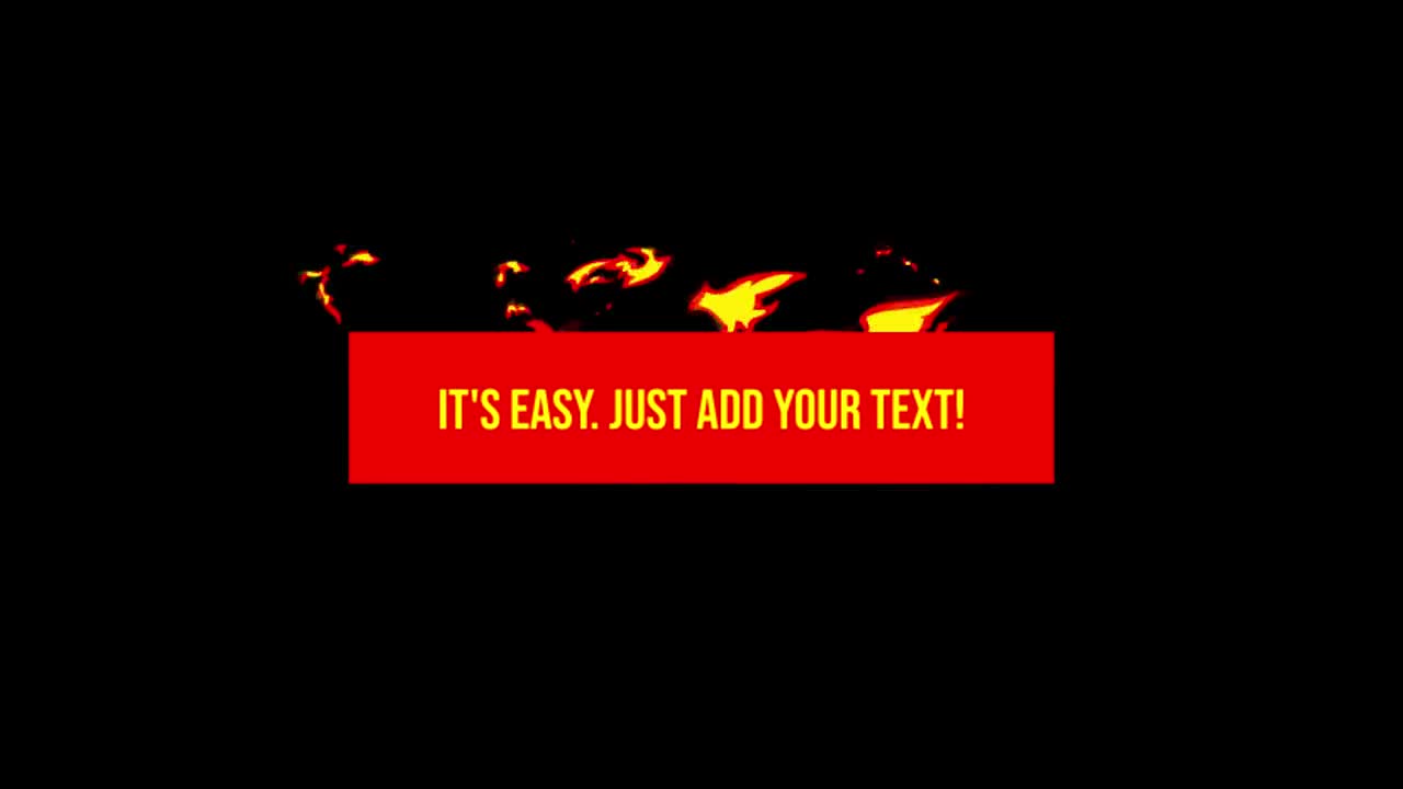 Video Stock Cartoon Fire Lower Third Live Wallpaper For PC