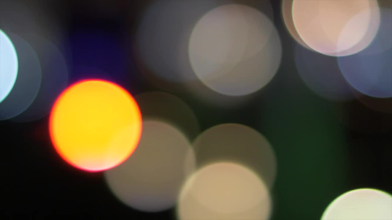 Video Stock Cars Lights Bokeh During The Night Live Wallpaper For PC