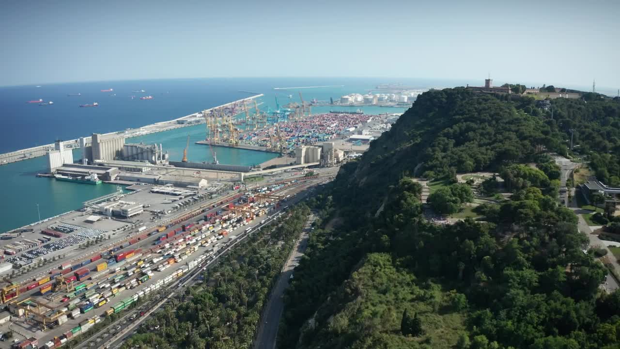 Video Stock Cars Driving Along An Industrial Port Live Wallpaper For PC