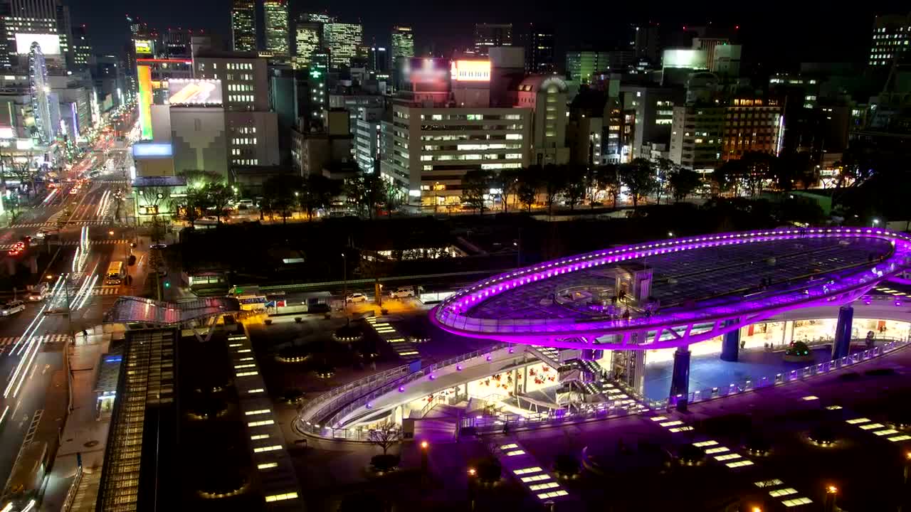 Video Stock Cars And People In A City At Night From The Live Wallpaper For PC