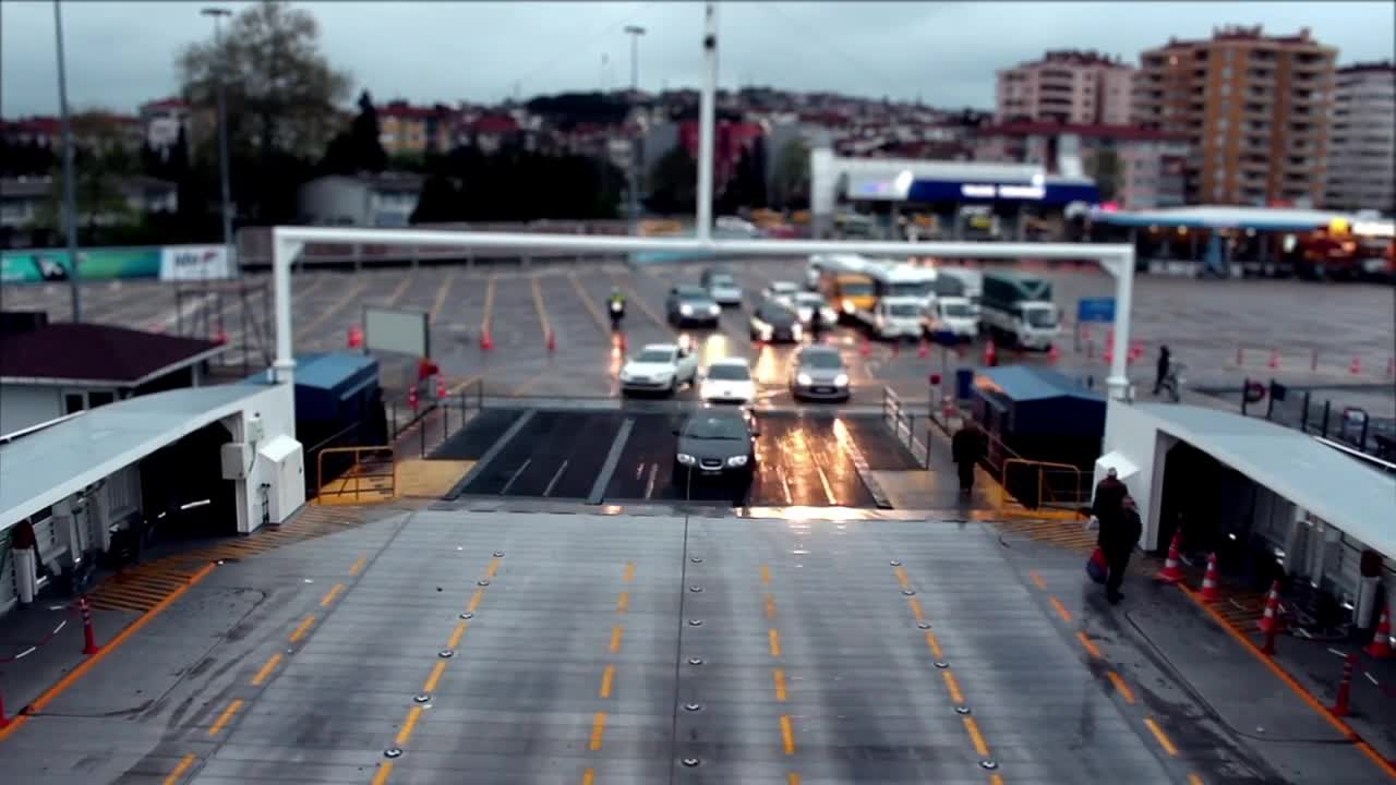 Video Stock Cars And People Passing In A Parking Lot Live Wallpaper For PC