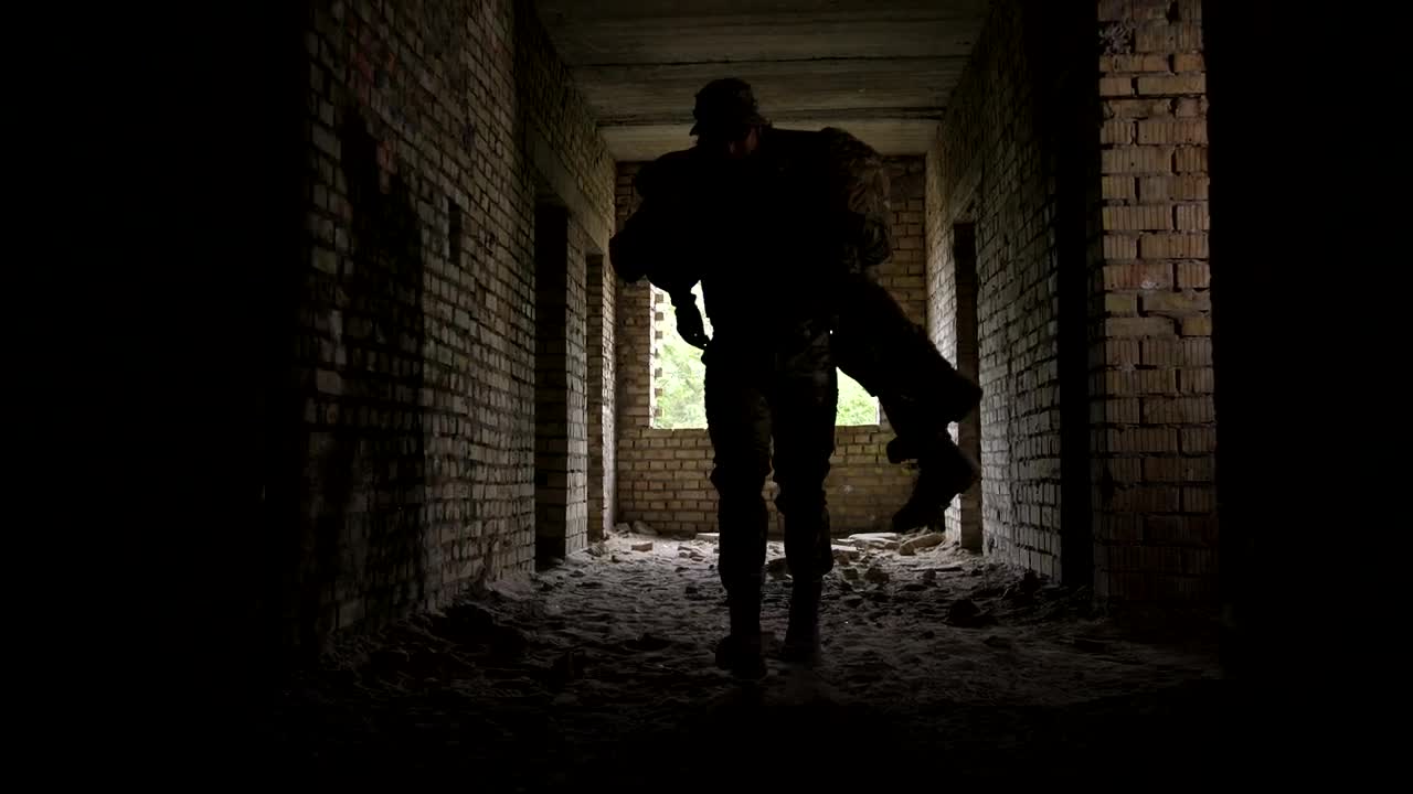 Video Stock Carrying A Wounded Soldier Live Wallpaper For PC