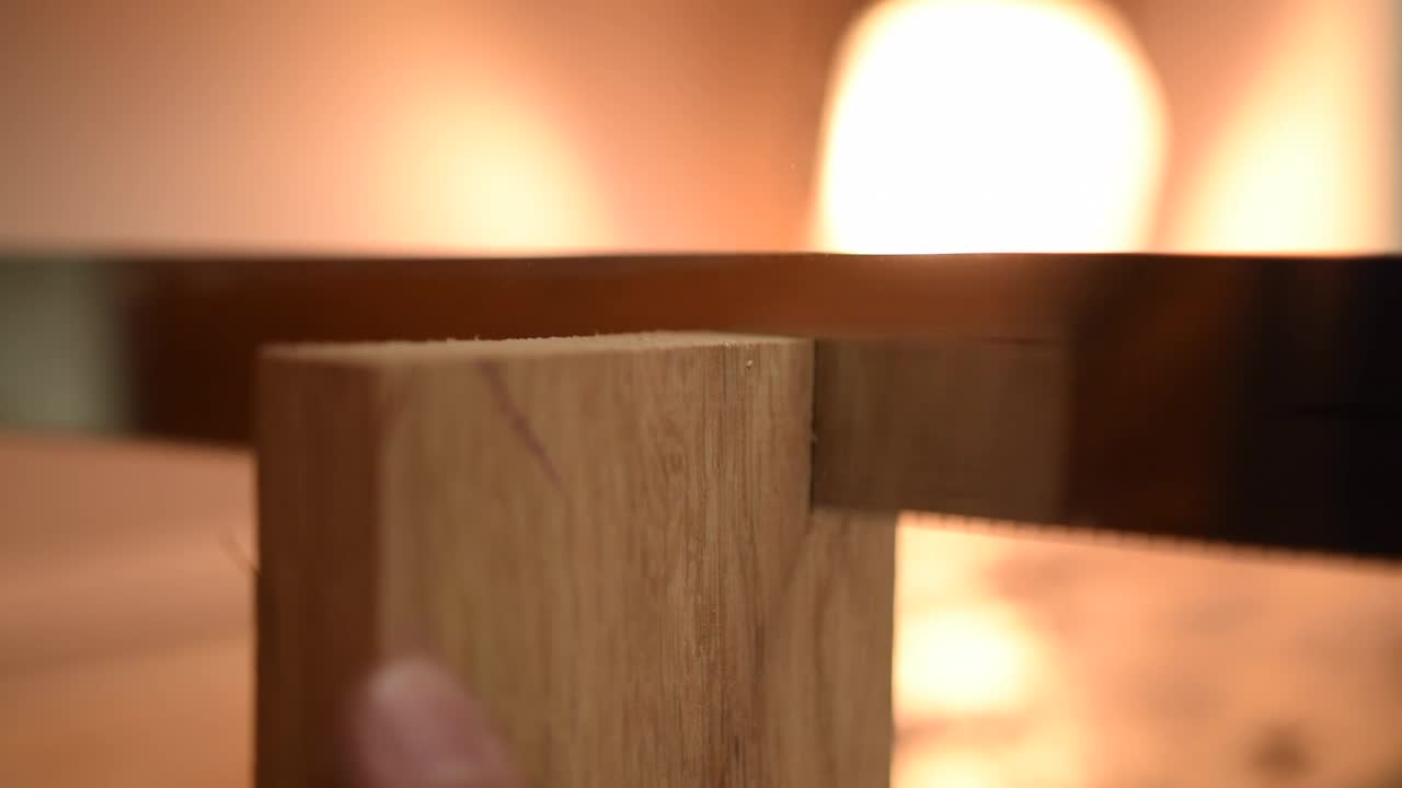 Video Stock Carpenter Sawing A Piece Of Wood Close Up Live Wallpaper For PC