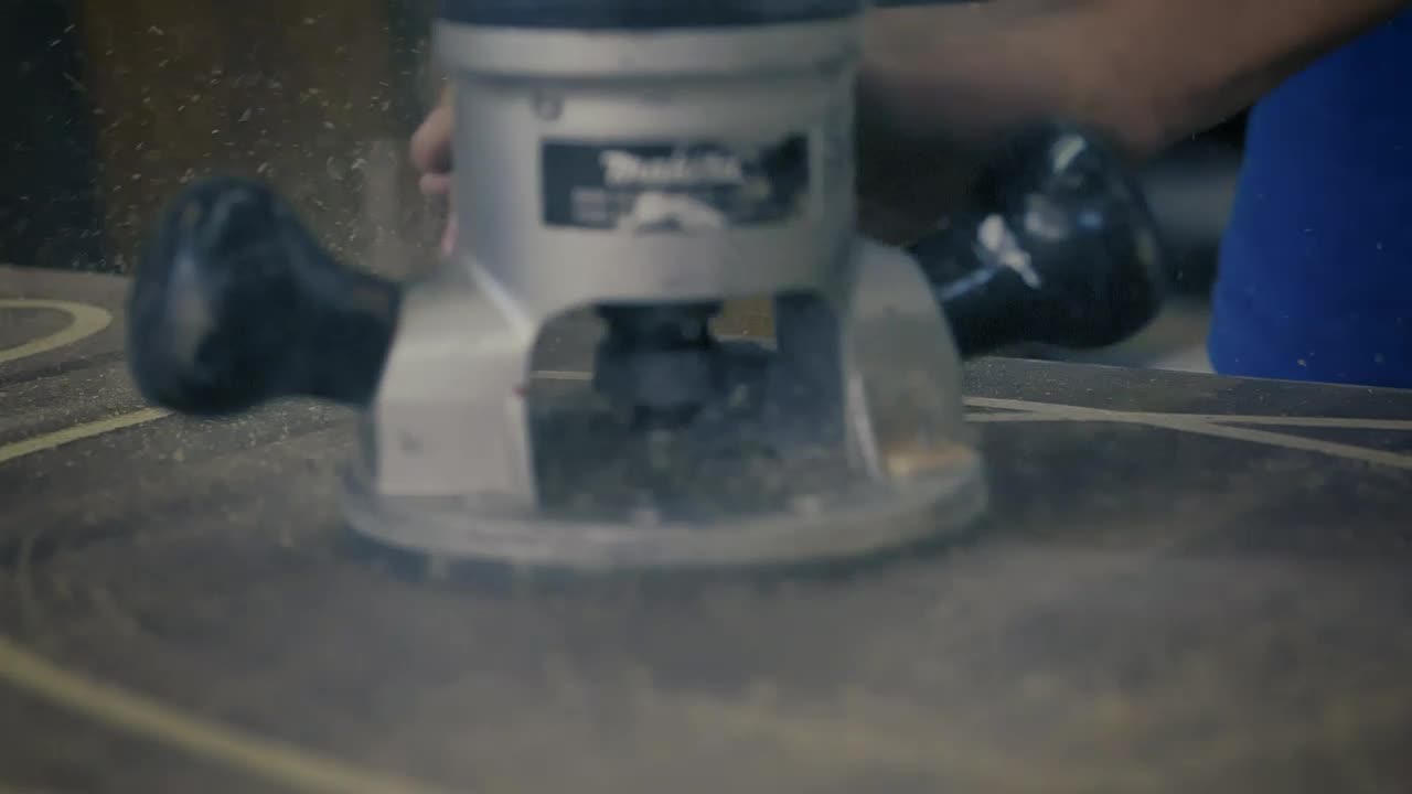 Video Stock Carpenter Sanding With A Power Tool Live Wallpaper For PC