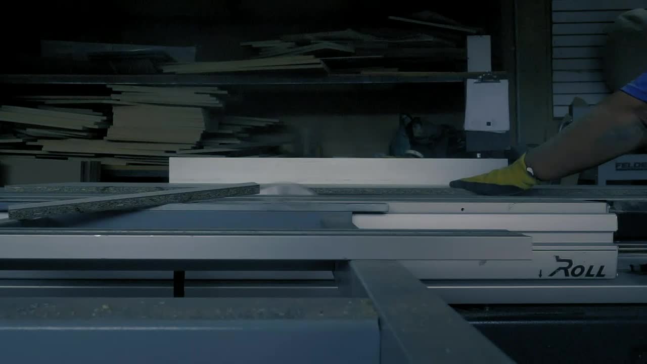 Video Stock Carpenter Cutting A Board On A Table With A Saw Live Wallpaper For PC
