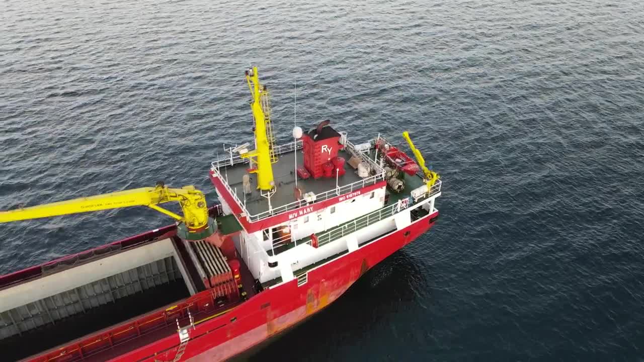 Video Stock Cargo Ships Sailing In Open Sea Seen From The Air Live Wallpaper For PC