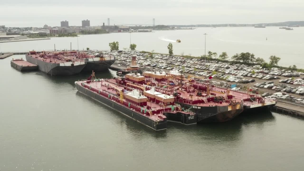 Video Stock Cargo Ships In The Dock Aerial View Live Wallpaper For PC