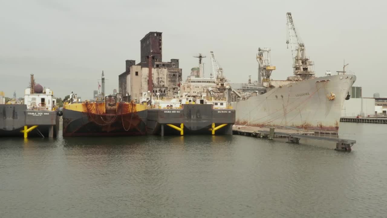Video Stock Cargo Ships Anchored In The International Port Live Wallpaper For PC