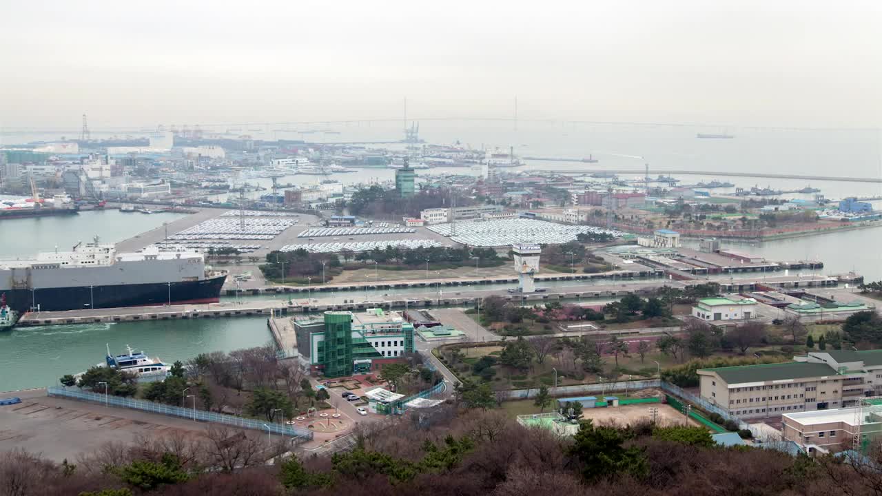 Video Stock Cargo Ship Sailing Through The Industrial Port Live Wallpaper For PC