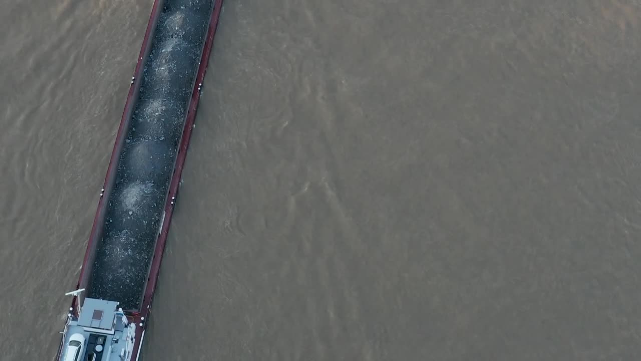 Video Stock Cargo Ship In The River Near A Bridge Live Wallpaper For PC