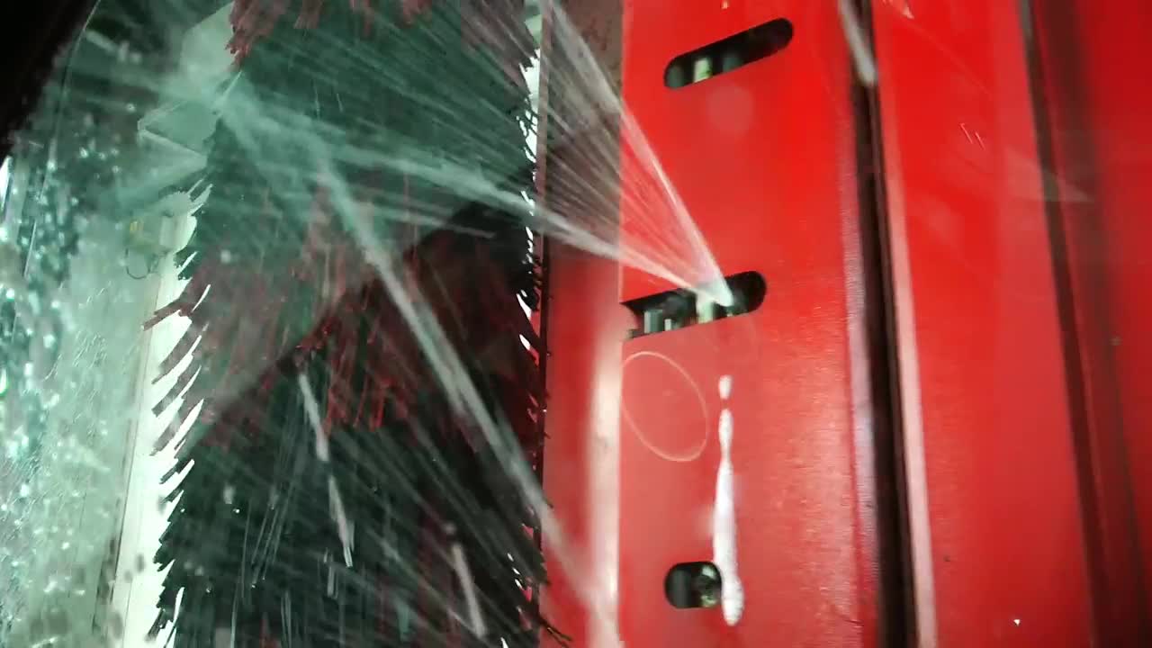 Video Stock Car Washer Soaping The Window Viewed From Inside Live Wallpaper For PC