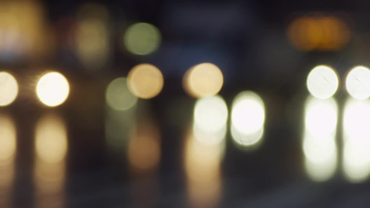 Video Stock Car Lights Blurred Against The Street Live Wallpaper For PC