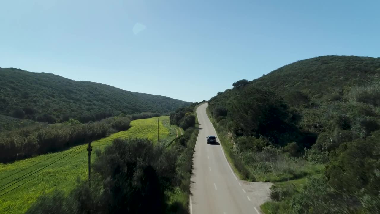 Video Stock Car Driving Through The Road In The Mountains Live Wallpaper For PC