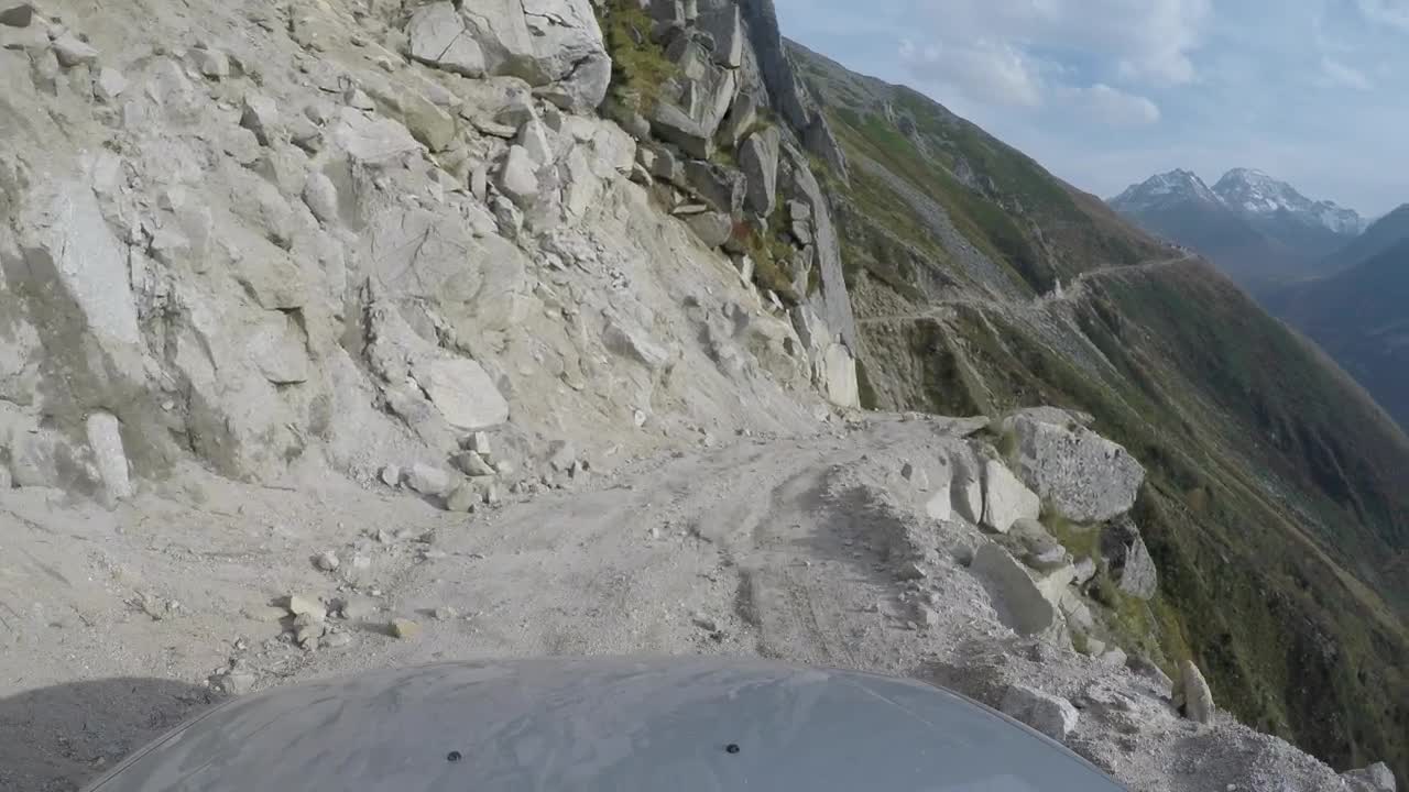 Video Stock Car Driving Through A Narrow Mountain Road Live Wallpaper For PC