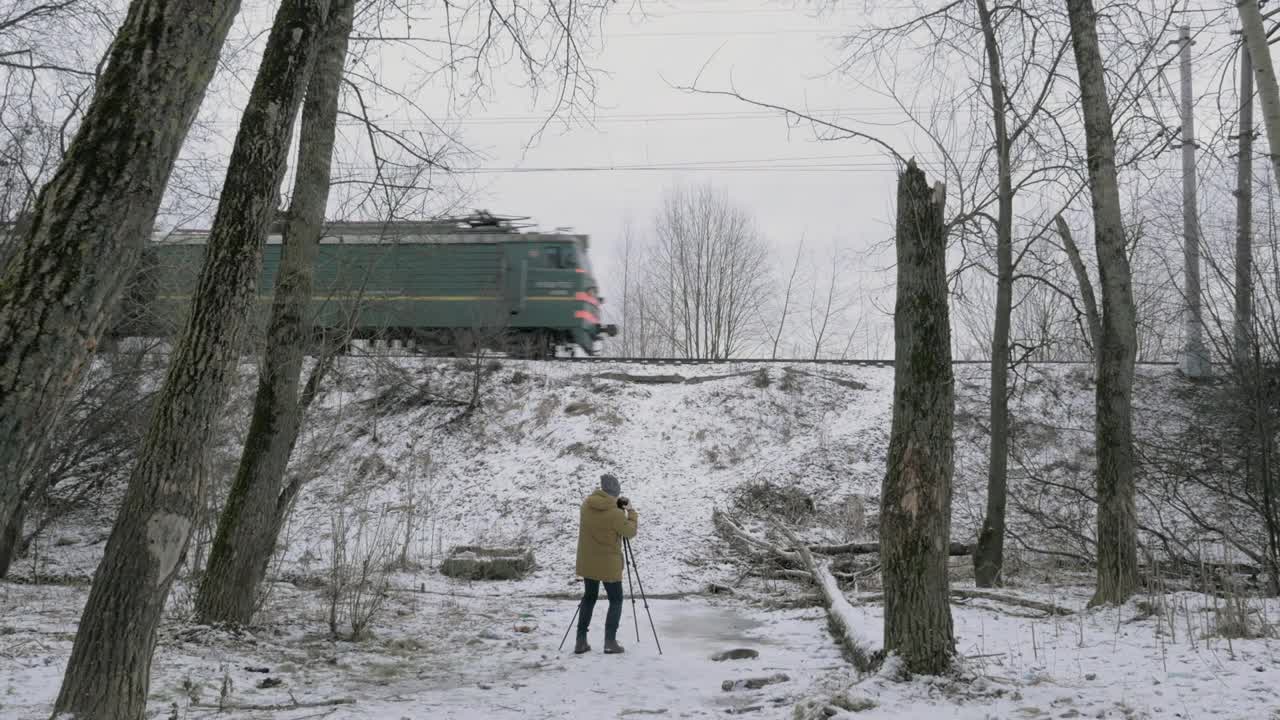 Video Stock Capturing A Train Heading By A Forest Live Wallpaper For PC