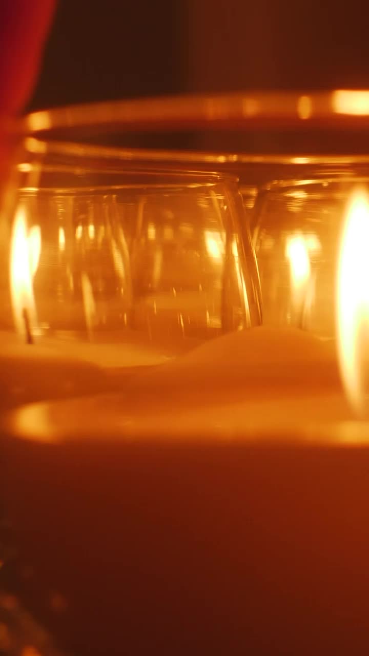 Video Stock Candles In The Dark Arranged By A Persons Hand Live Wallpaper For PC