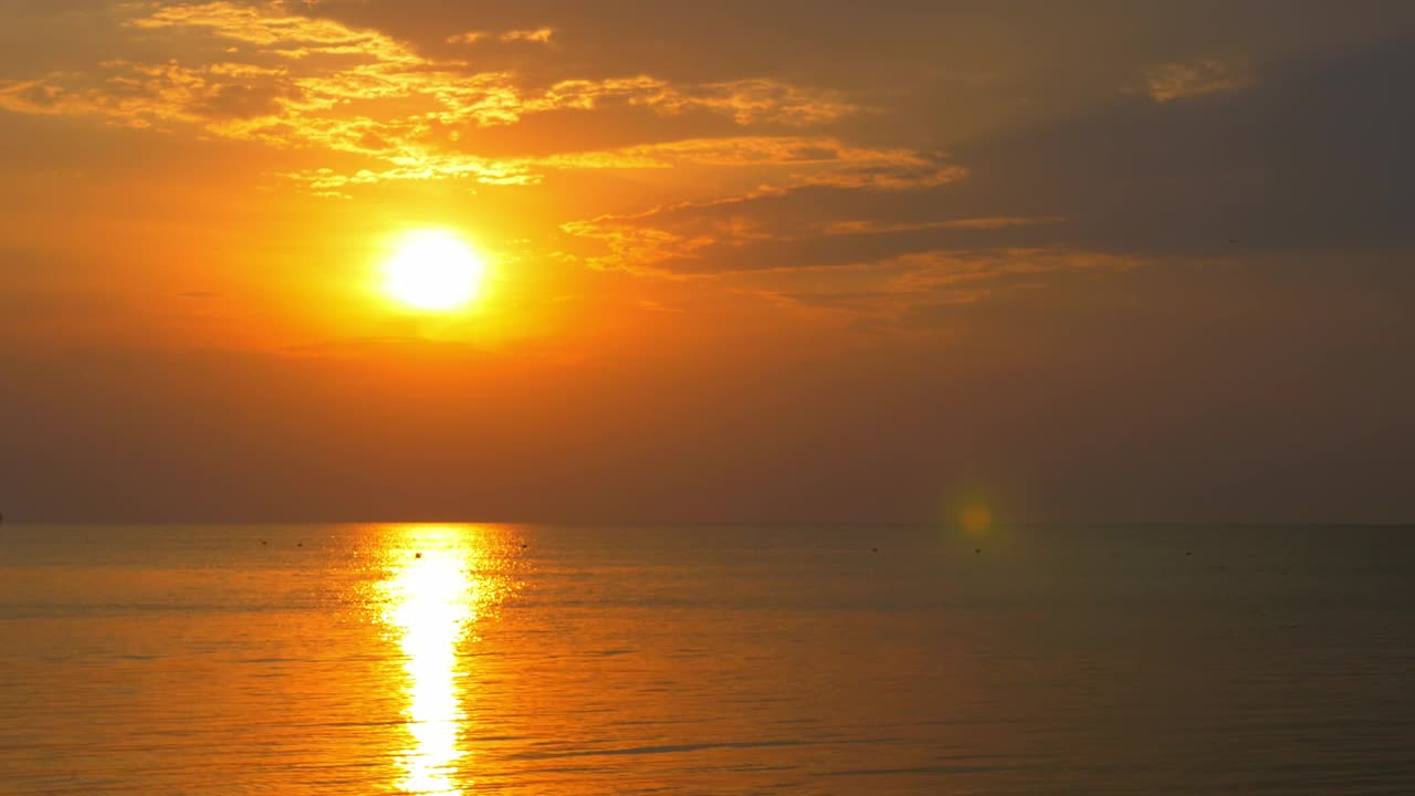 Video Stock Calm Ocean Surface At Sunset Live Wallpaper For PC
