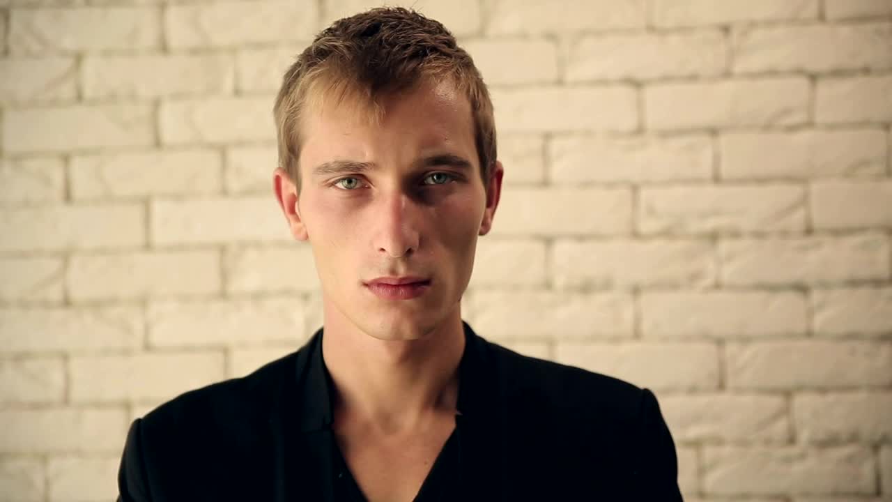 Video Stock Calm Man Staring Into The Camera Live Wallpaper For PC