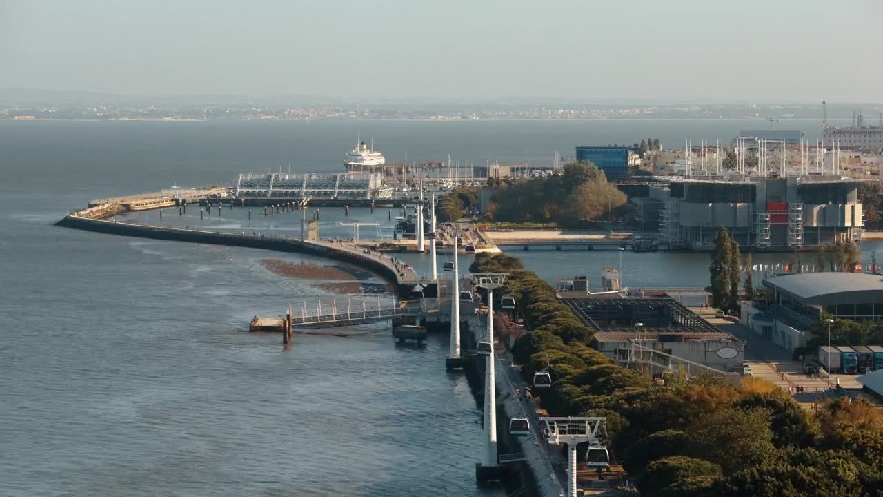 Video Stock Cable Car Traffic Along The Coast Live Wallpaper For PC