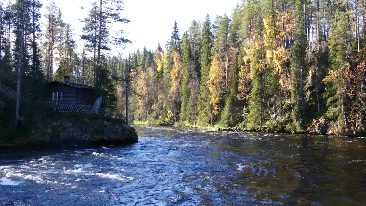 Video Stock Cabin In The Woods And A River Live Wallpaper For PC