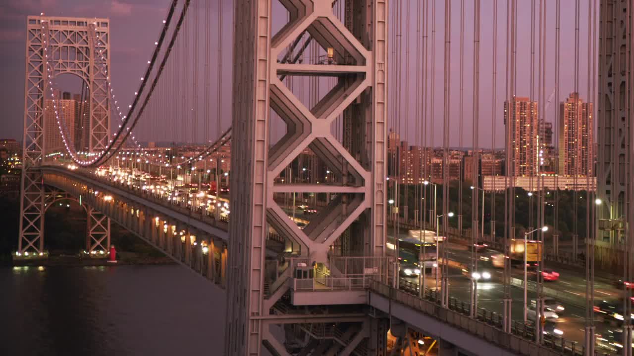 Video Stock Busy Roads Across The Washington Bridge Live Wallpaper For PC