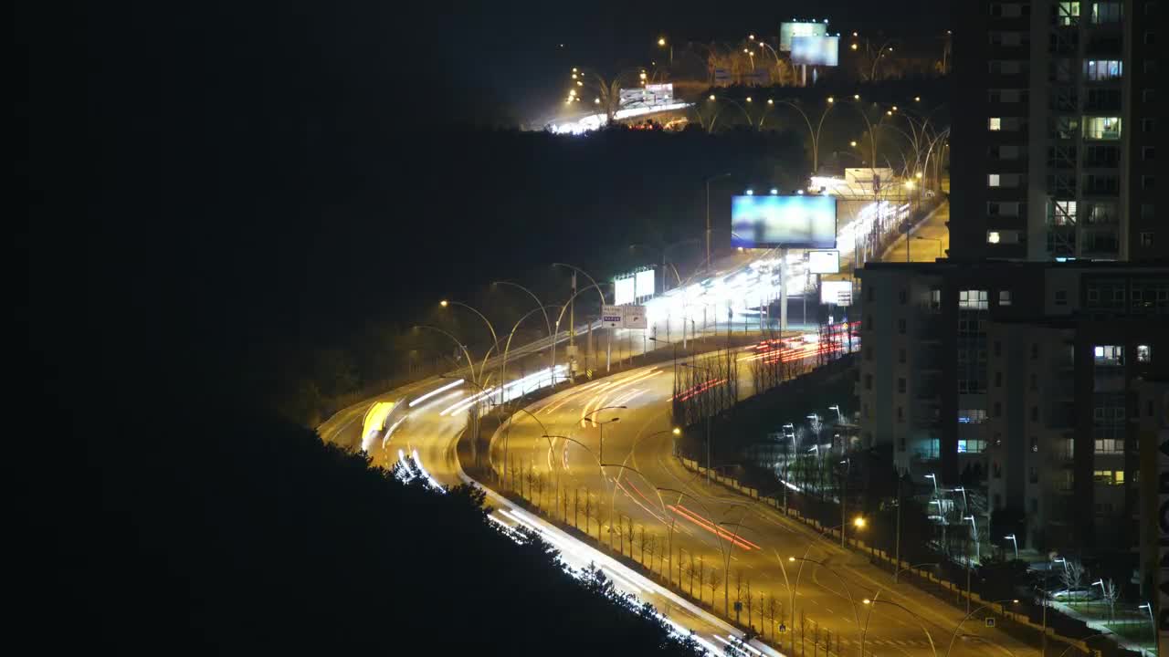 Video Stock Busy Road At Night Time Lapse Live Wallpaper For PC
