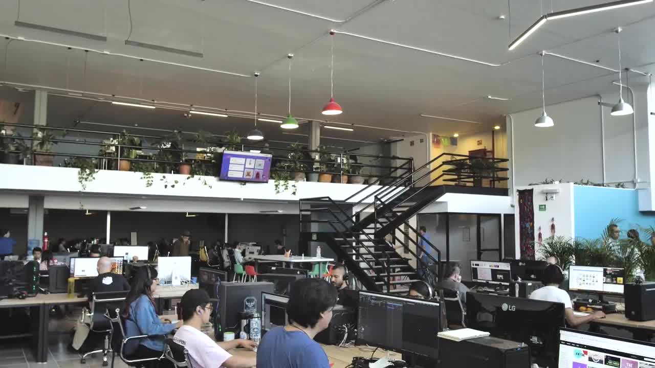 Video Stock Busy Office Space Live Wallpaper For PC