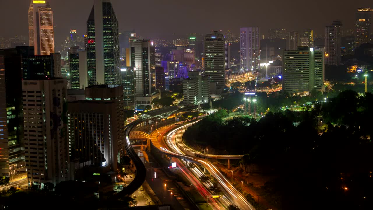 Video Stock Busy City Highway At Night Live Wallpaper For PC